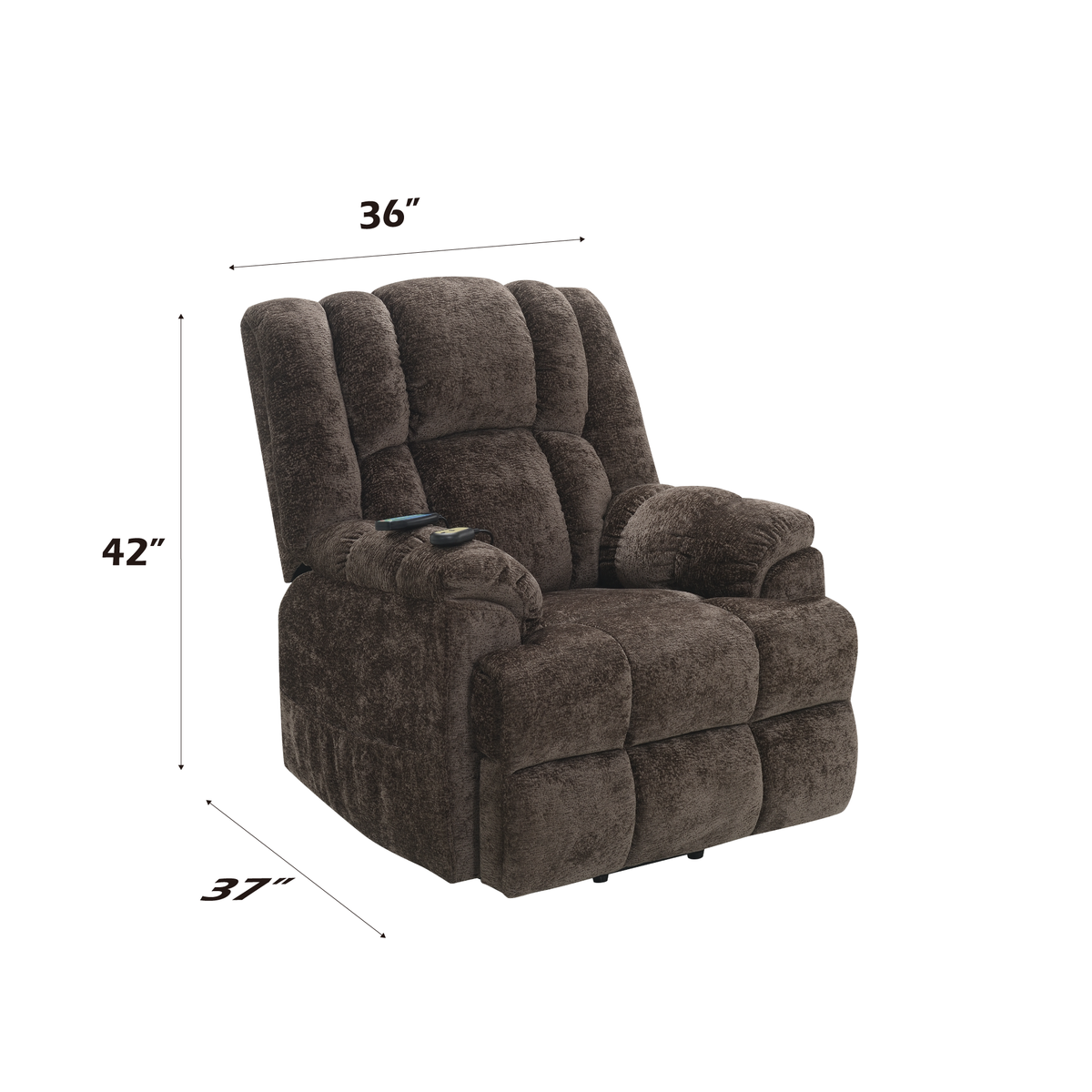 Pacay Chenille Power Motion Recliner