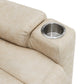 Nairi Ivory Leather Aire Power Motion Recliner