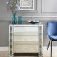 Sonia Mirrored & Faux Agate Console Cabinet