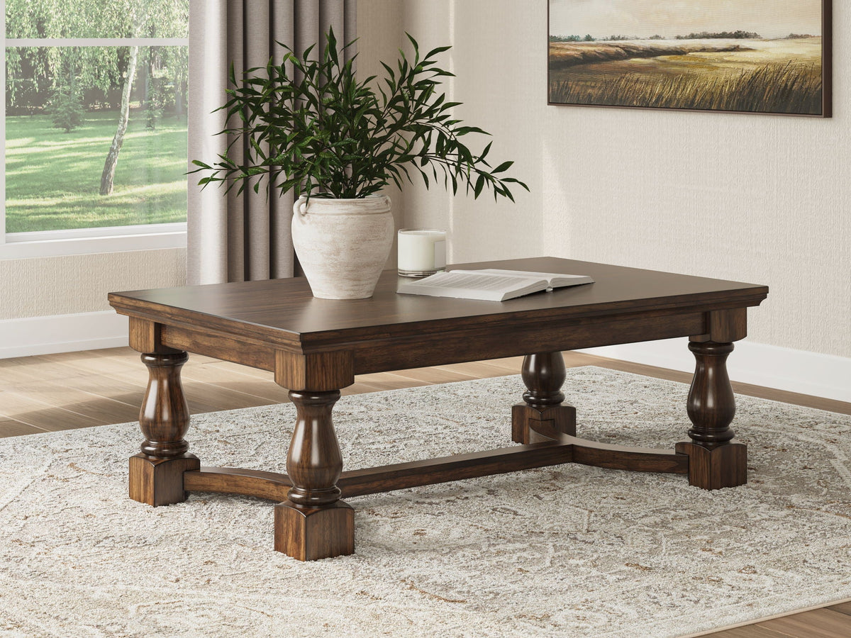 Sturlayne - Rectangular Cocktail Table - Brown - view 4