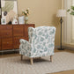 Modern Accent Chair with Retro Wood Legs