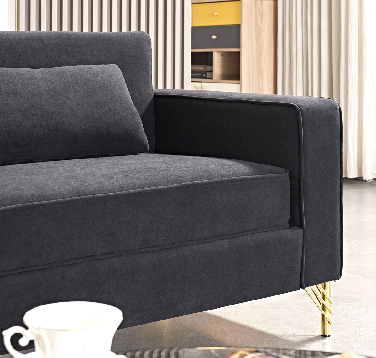 Aesthetic 3 Seater Couch With Classic Modern Appeal And Luxurious Soft Comfort - view 6