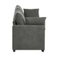 Upholstered Sofa with Toss Pillows