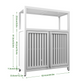 Large Capacity Bamboo Storage Cabinet