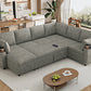 Versatile U-Shaped Sectional Sofa Bed