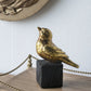 Metallic Sparrow Sculpture