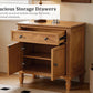 Farmhouse Nightstand with Charging Station