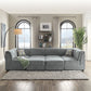 Bois - Modular Armless Chair - Gray Velvet