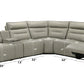 Jayke Top Grain Leather Match Power Motion Sectional Sofa