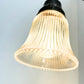 Amber Holophane Clear Glass Wall Sconce or Pendant Light