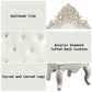 Adara - Side Chair (Set of 2) - Pearl White Synthetic Leather & Antique White