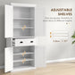 HOMCOM 72" Kitchen Pantry, Tall Storage Cabinet