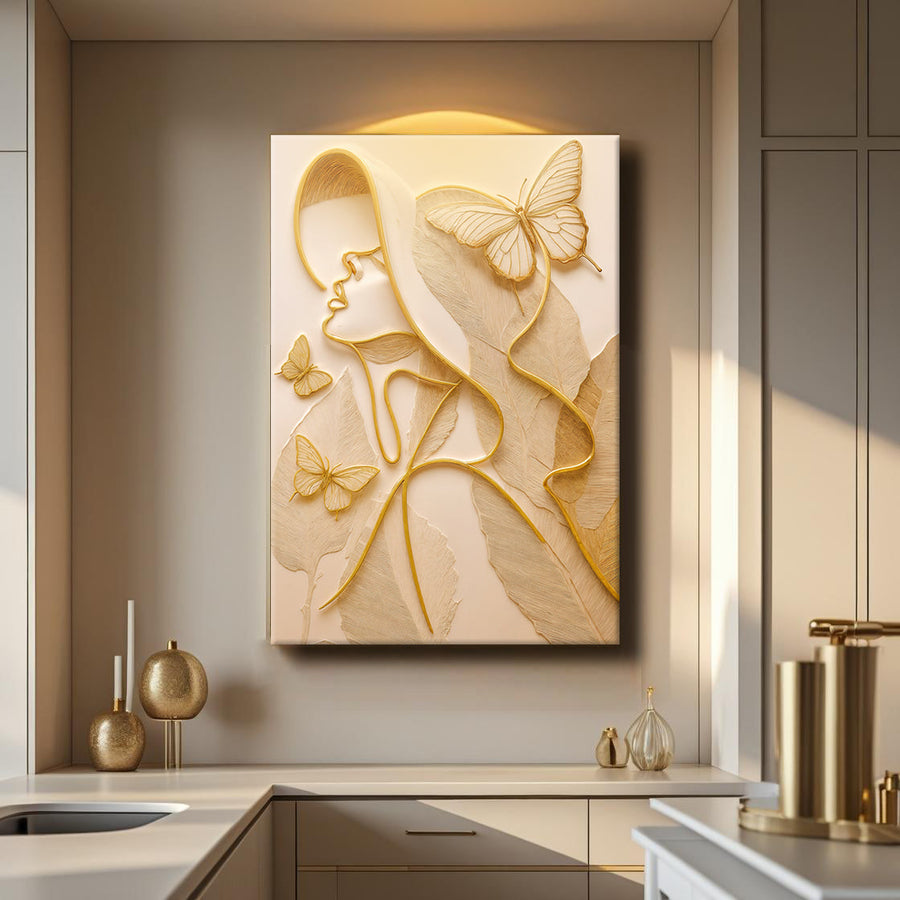 Minimalist Woman Line Wall Art