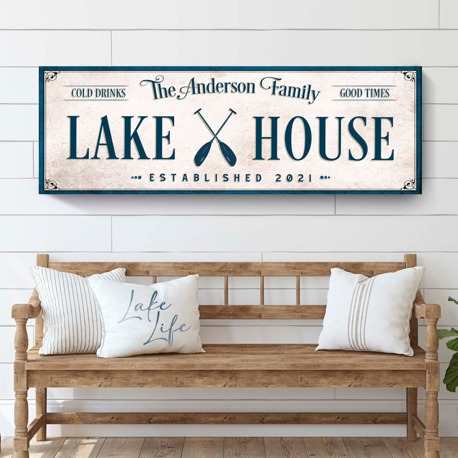 Personalized Lake House Sign IV
