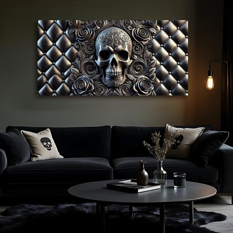 Rose And Skull Wall Art IV