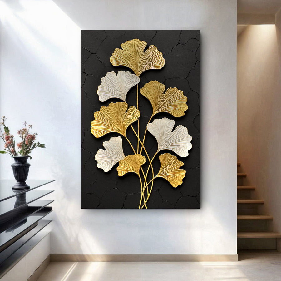 Golden Ginkgo Wall Art
