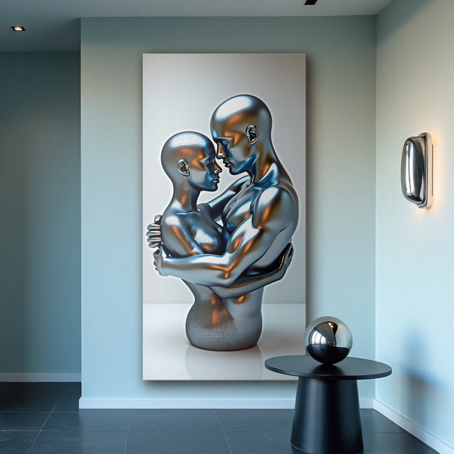 Eternal Love Figure Abstract Wall Art II