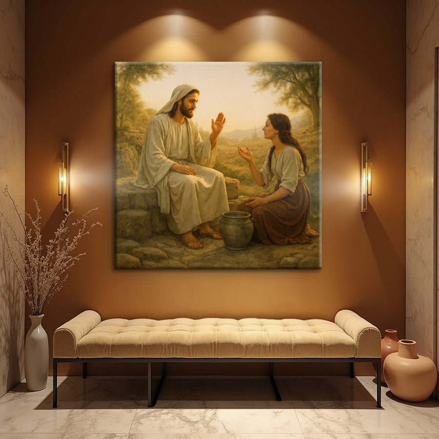Samaritan at the Well Faith Wall Art II