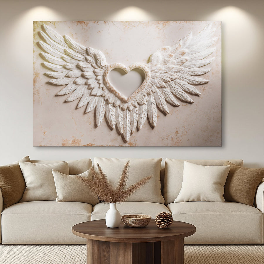 Wings of Love Abstract Wall Art II
