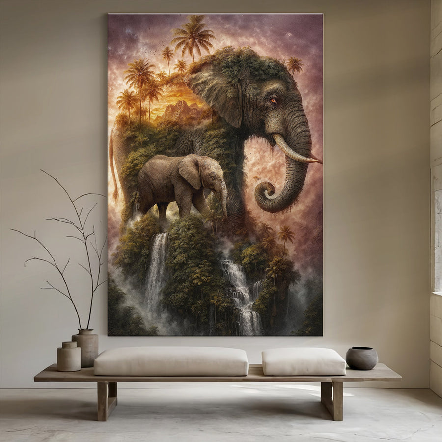 Elephant Jungle Majesty Wall Art