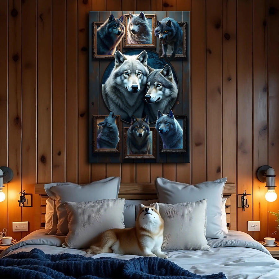 Wolf Collage Wall Art II