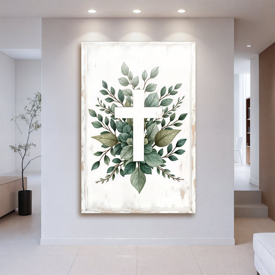 Minimalist Cross Faith Wall Art II