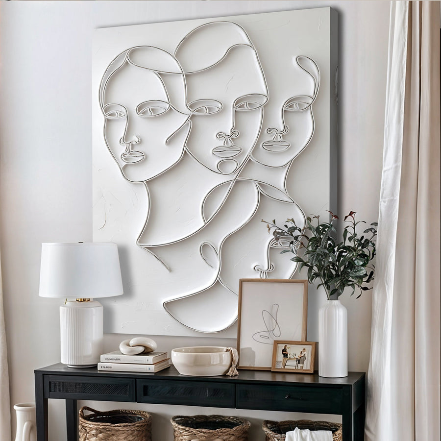 Minimalist Faces Wall Art