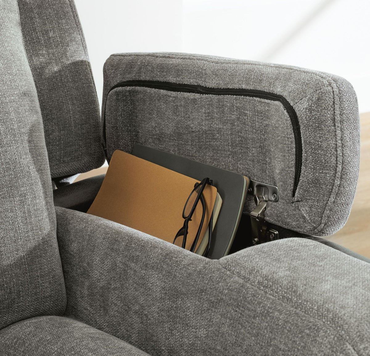Mixed Motion - Power Reclining Loveseat With Console / Adjustable Headrest - view 4