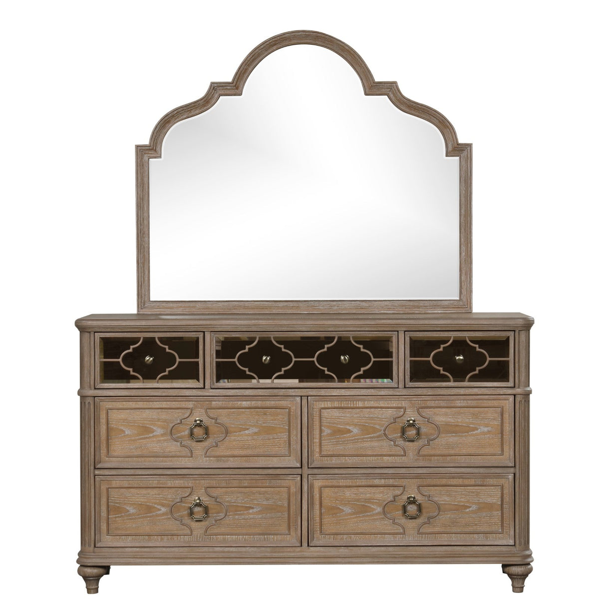 Simple Contemporary 1pc Dresser Rustic