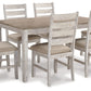 Skempton - Dining Room Table Set (Set of 7) - White