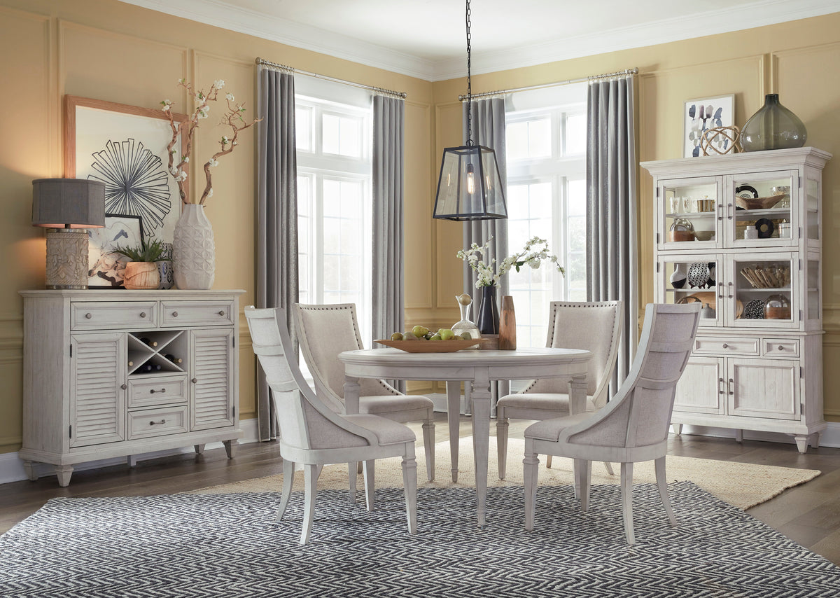 Newport - Round Dining Table - Alabaster