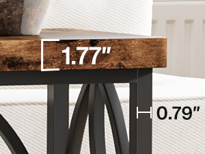 70.9 Inches Extra Long Industrial Console Table