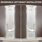 34 In. to 36 In. x 72 In. Semi-Frameless Pivot Shower Door