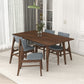 Levi Modern Style Solid Wood Rectangular Dining Kitchen Table 86"