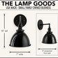 Small Black Enamel Farmhouse Wall Sconce Lighting