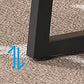 19.68" Industrial End Table with Storage Shelf