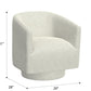 White Swivel Accent Chair