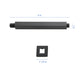 8" Ceiling Mounted Shower Arm With Flange, Matte