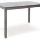 Caitbrook - Rect Drm Counter Table Set (Set of 7) - Gray