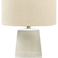 Shavon - Ceramic Table Lamp  - Beige / White