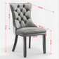 Nikki Collection Modern Velvet Upholstered Dining Chair Set