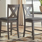 Caitbrook - Upholstered Barstool (Set of 2) - Gray