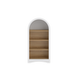 47" Freestanding Display Rack with Woodgrain Shelves