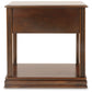 Breegin - Chair Side End Table - Removable Tray - Brown