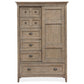 Paxton Place - Wood Door Chest - Dove Tail Gray