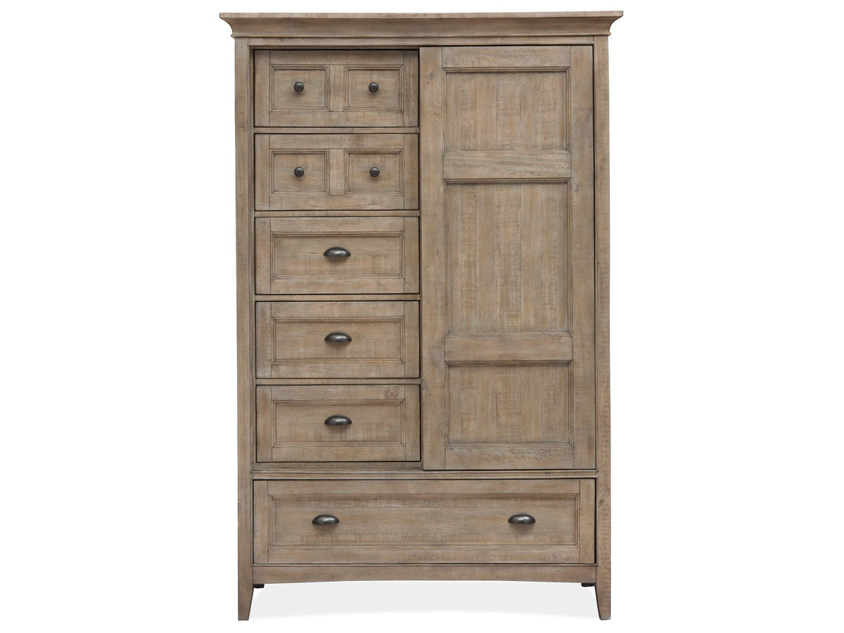 Paxton Place - Wood Door Chest - Dove Tail Gray