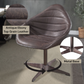 Pipino Antique Ebony Top Grain Leather Accent Chair with Swivel