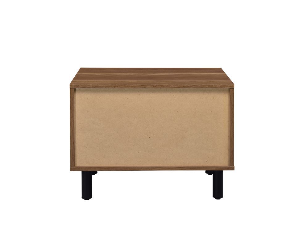 Trolgar - Accent Table - Brown Oak & Black