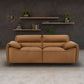 Buxton Top Grain Leather Upholstered Loveseat Orange - view 3