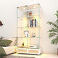 Modern Glass Display Cabinet with Large Drawers
